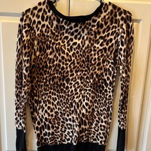 Cheetah print sweater
